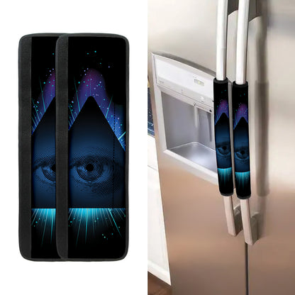 Masonic Eye All Seeing Print Refrigerator Handle Covers