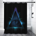 Masonic Eye All Seeing Print Shower Curtain