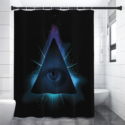 Masonic Eye All Seeing Print Shower Curtain