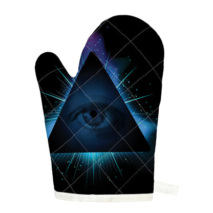 Masonic Eye All Seeing Print Single Oven Mitt