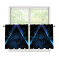 Masonic Eye All Seeing Print Tier Curtains