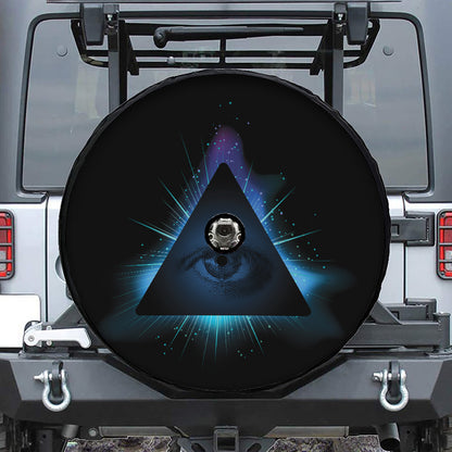 Masonic Eye All Seeing Print Tire Cover With Camera Hole