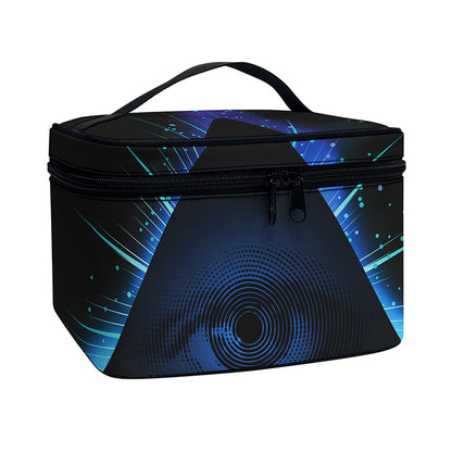 Masonic Eye All Seeing Print Travel Makeup Bag