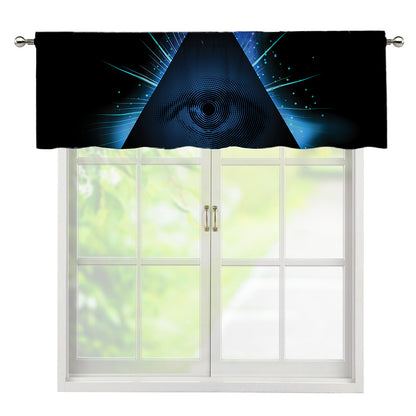 Masonic Eye All Seeing Print Window Valance