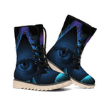Masonic Eye All Seeing Print Winter Boots