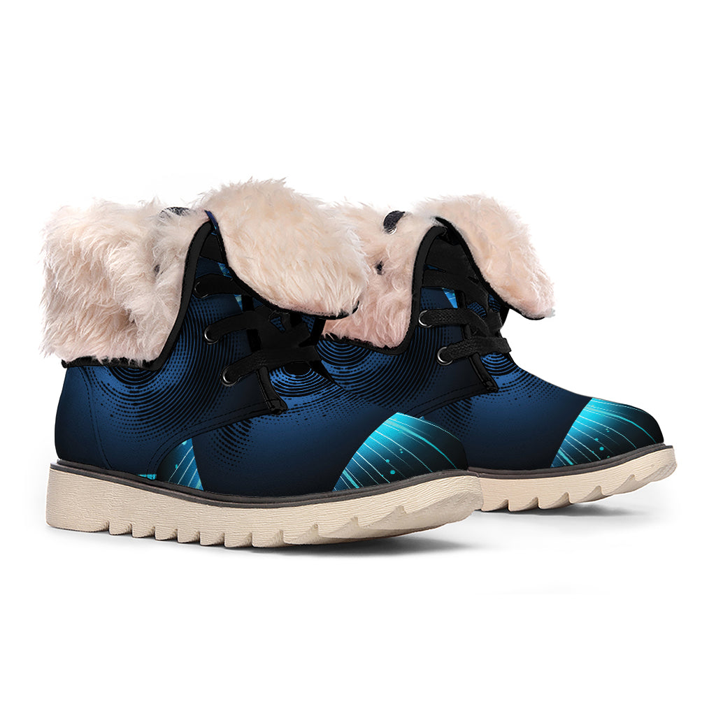 Masonic Eye All Seeing Print Winter Boots