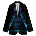 Masonic Eye All Seeing Print Women's Blazer