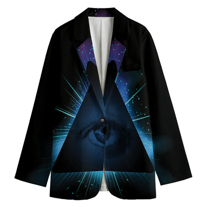 Masonic Eye All Seeing Print Women's Blazer