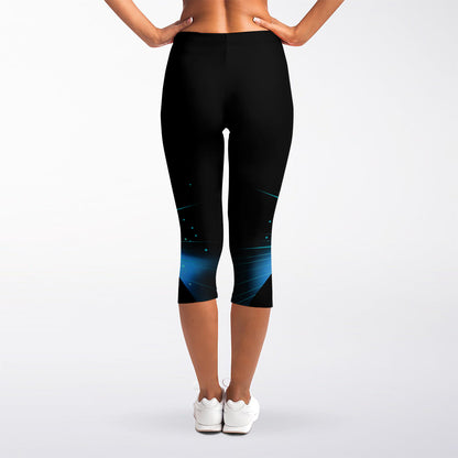 Masonic Eye All Seeing Print Women's Capri Leggings