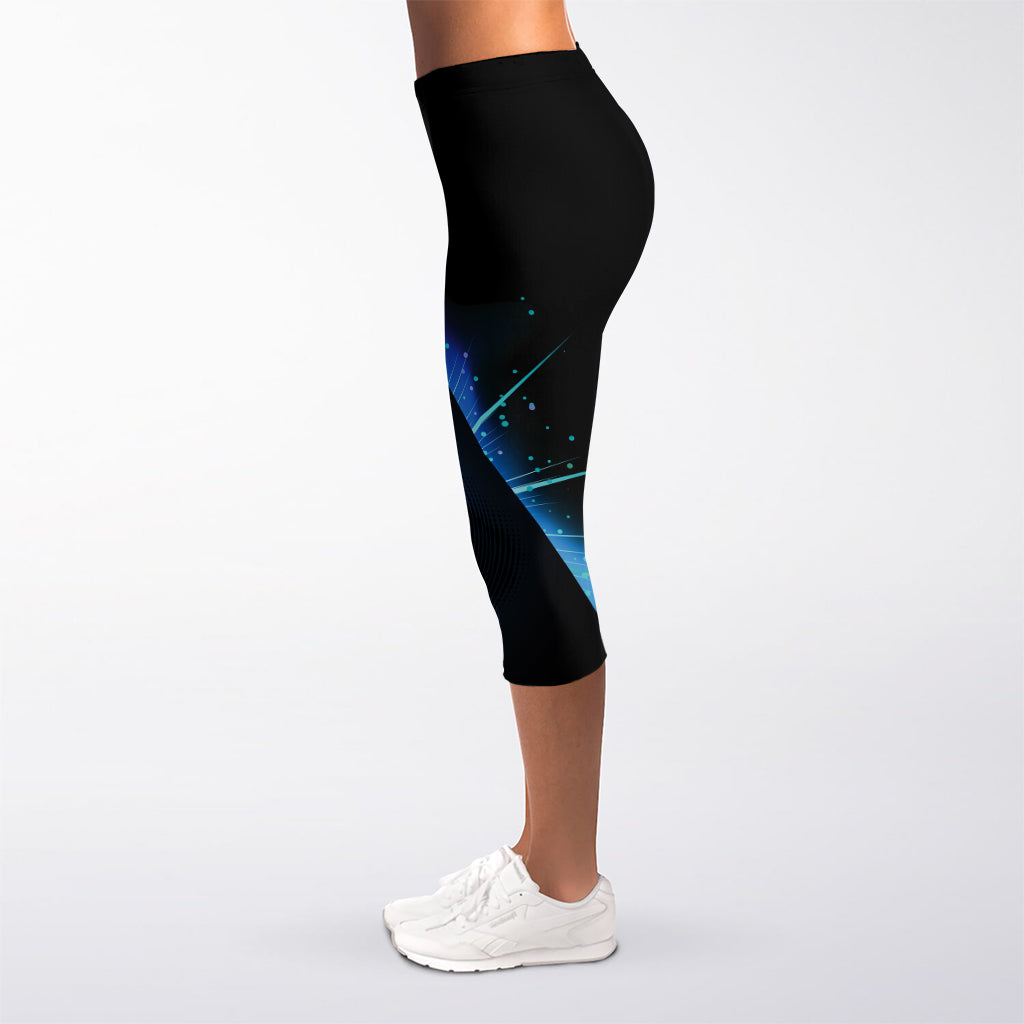 Masonic Eye All Seeing Print Women's Capri Leggings
