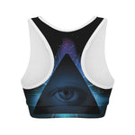 Masonic Eye All Seeing Print Women's Sports Bra
