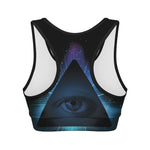 Masonic Eye All Seeing Print Women's Sports Bra