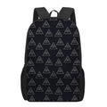 Masonic Eye Pattern Print 17 Inch Backpack