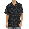 Masonic Eye Pattern Print Aloha Shirt