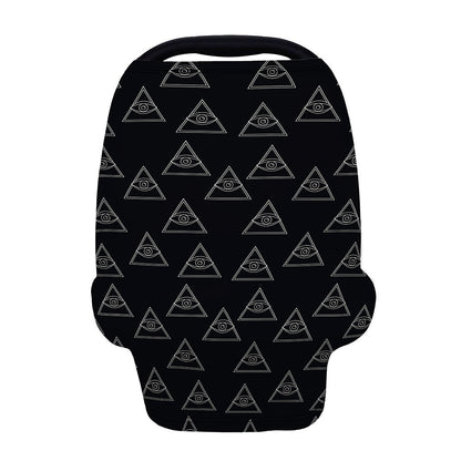 Masonic Eye Pattern Print Baby Seat Cover