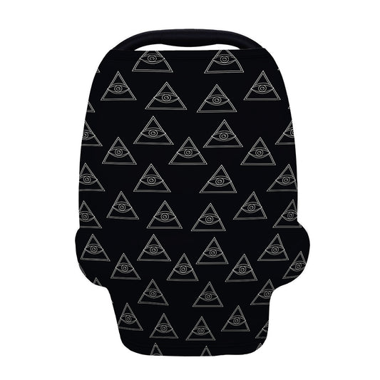 Masonic Eye Pattern Print Baby Seat Cover