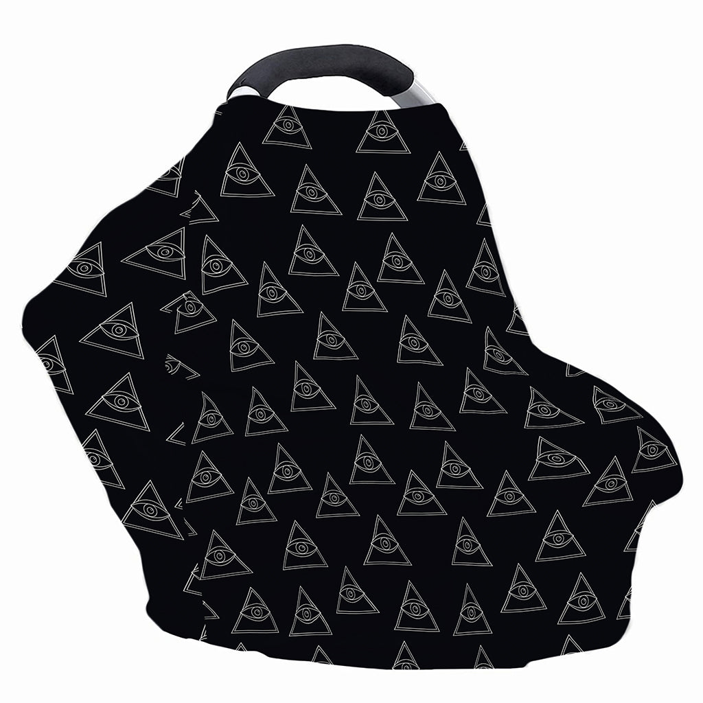 Masonic Eye Pattern Print Baby Seat Cover