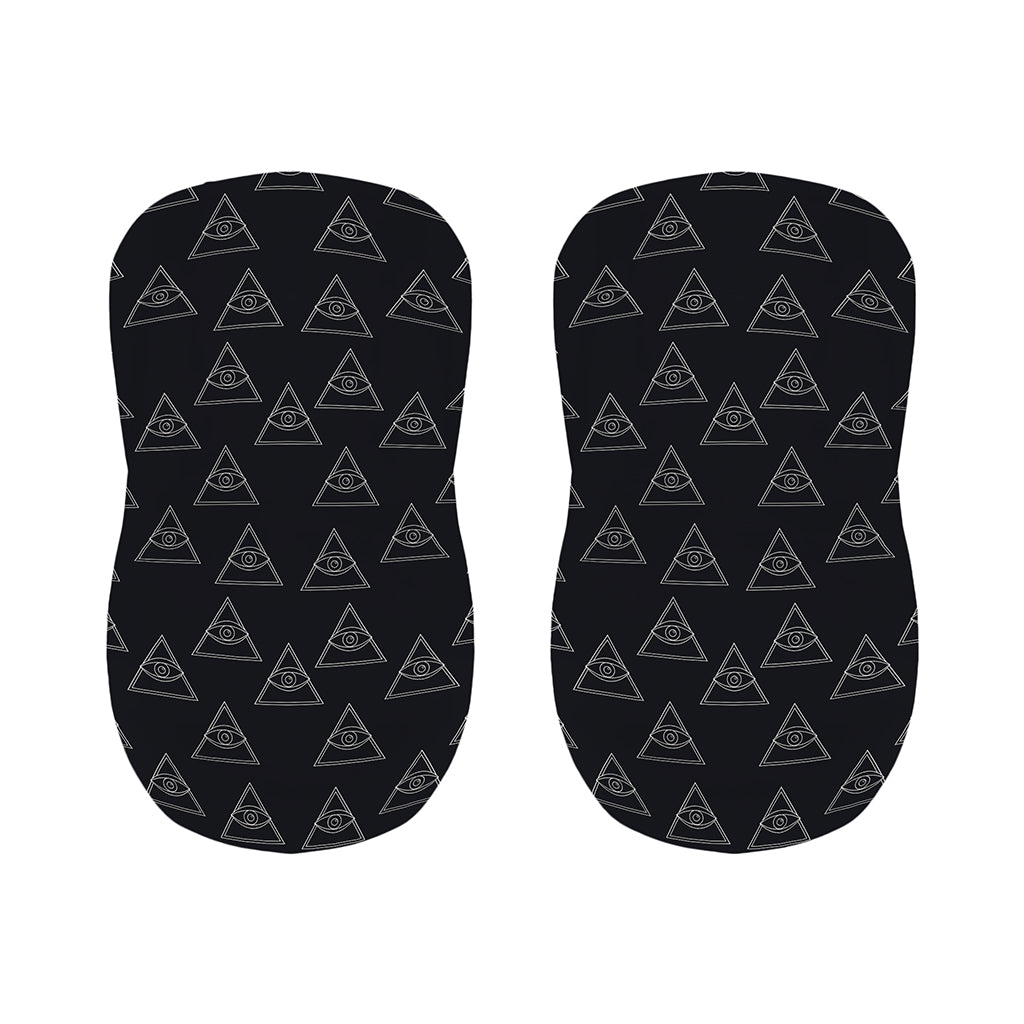 Masonic Eye Pattern Print Bar Stool Covers
