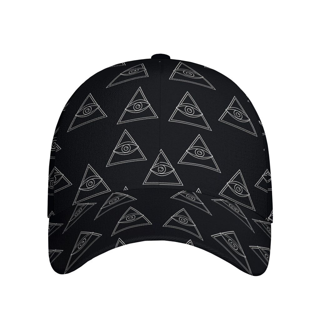 Masonic Eye Pattern Print Baseball Cap