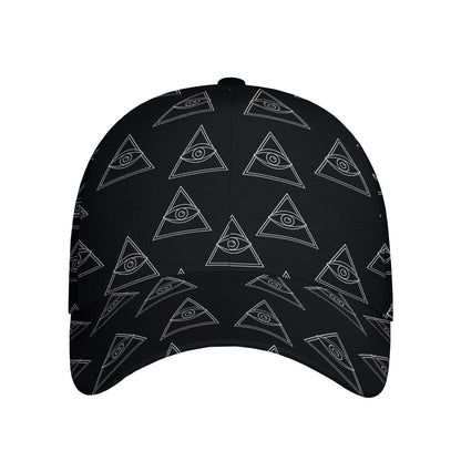 Masonic Eye Pattern Print Baseball Cap