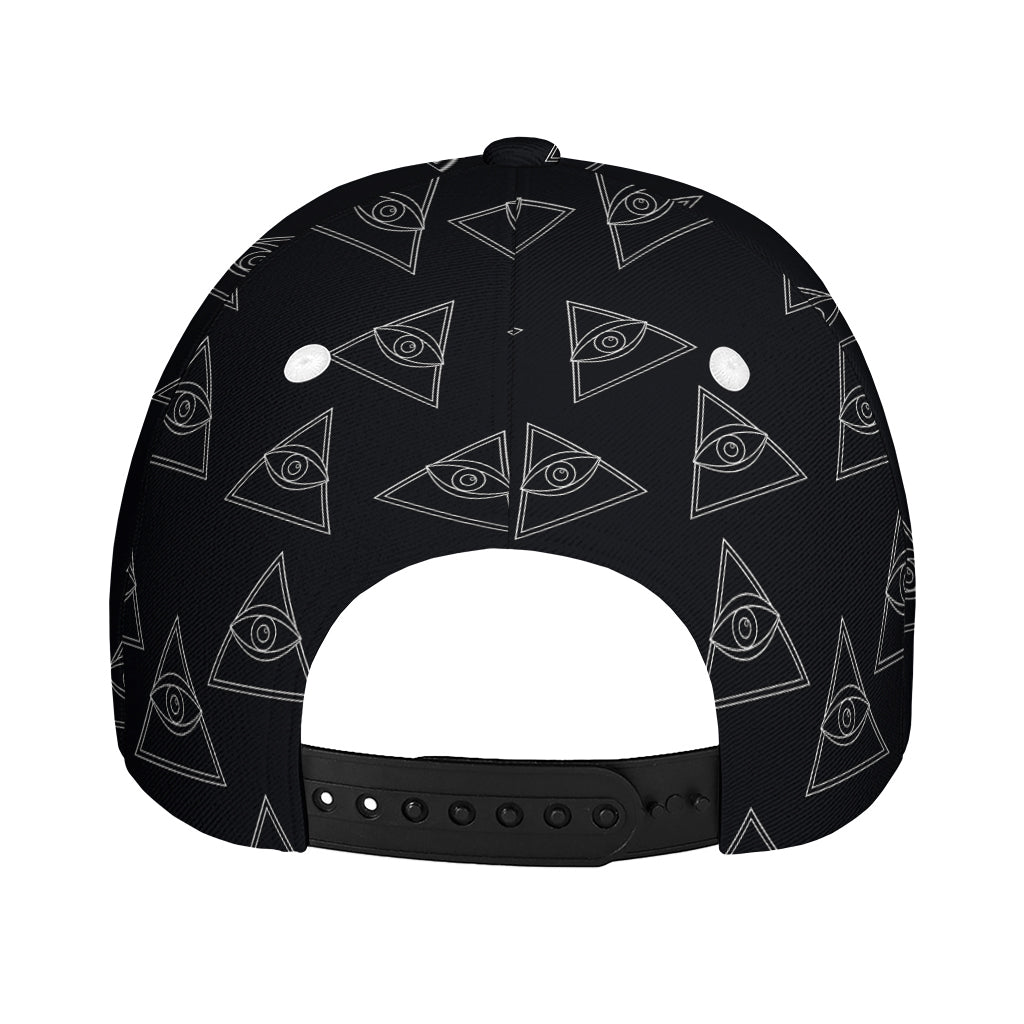 Masonic Eye Pattern Print Baseball Cap