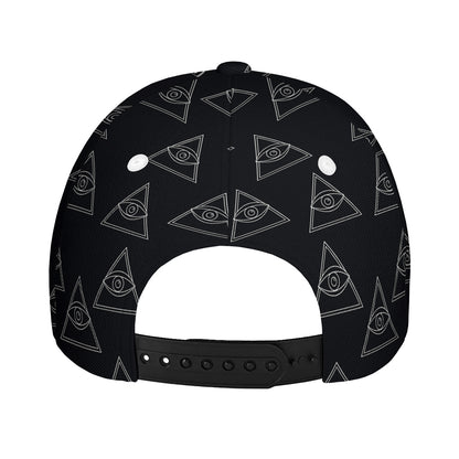 Masonic Eye Pattern Print Baseball Cap