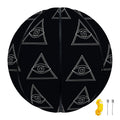 Masonic Eye Pattern Print Basketball