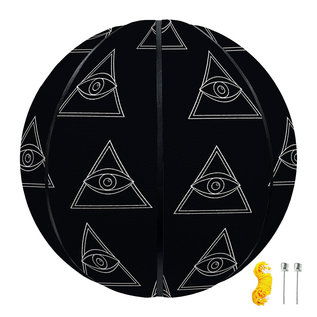 Masonic Eye Pattern Print Basketball