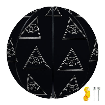 Masonic Eye Pattern Print Basketball