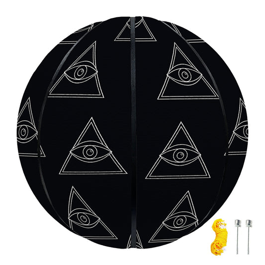 Masonic Eye Pattern Print Basketball