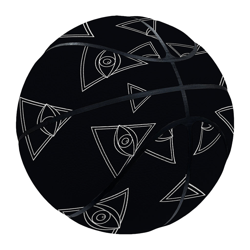 Masonic Eye Pattern Print Basketball