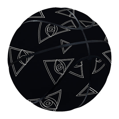Masonic Eye Pattern Print Basketball