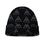 Masonic Eye Pattern Print Beanie
