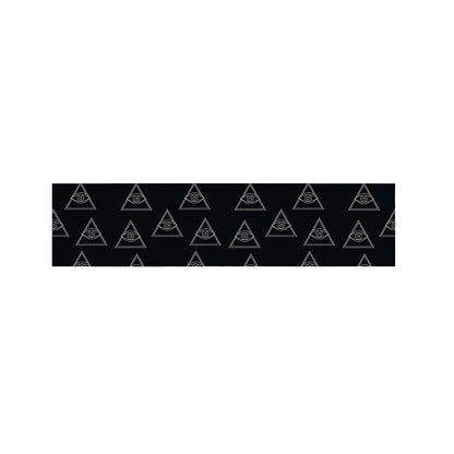 Masonic Eye Pattern Print Bed Runner