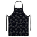 Masonic Eye Pattern Print Bib Apron With Pocket