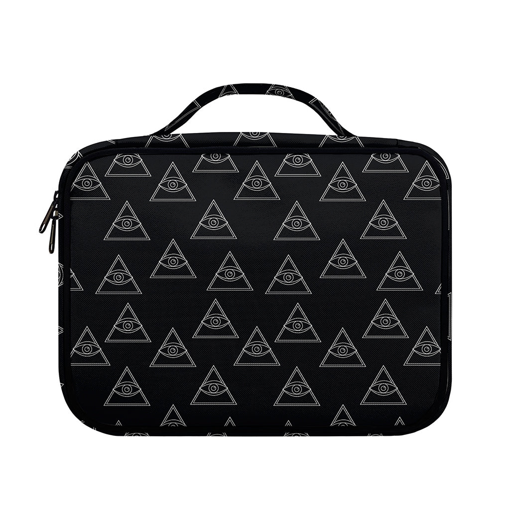 Masonic Eye Pattern Print Briefcase Bible Bag