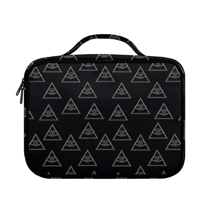 Masonic Eye Pattern Print Briefcase Bible Bag