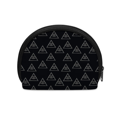 Masonic Eye Pattern Print Coin Purse