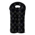 Masonic Eye Pattern Print Double Neoprene Wine Tote