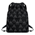 Masonic Eye Pattern Print Drawstring Backpack