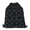 Masonic Eye Pattern Print Drawstring Bag