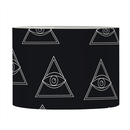 Masonic Eye Pattern Print Drum Lamp Shade