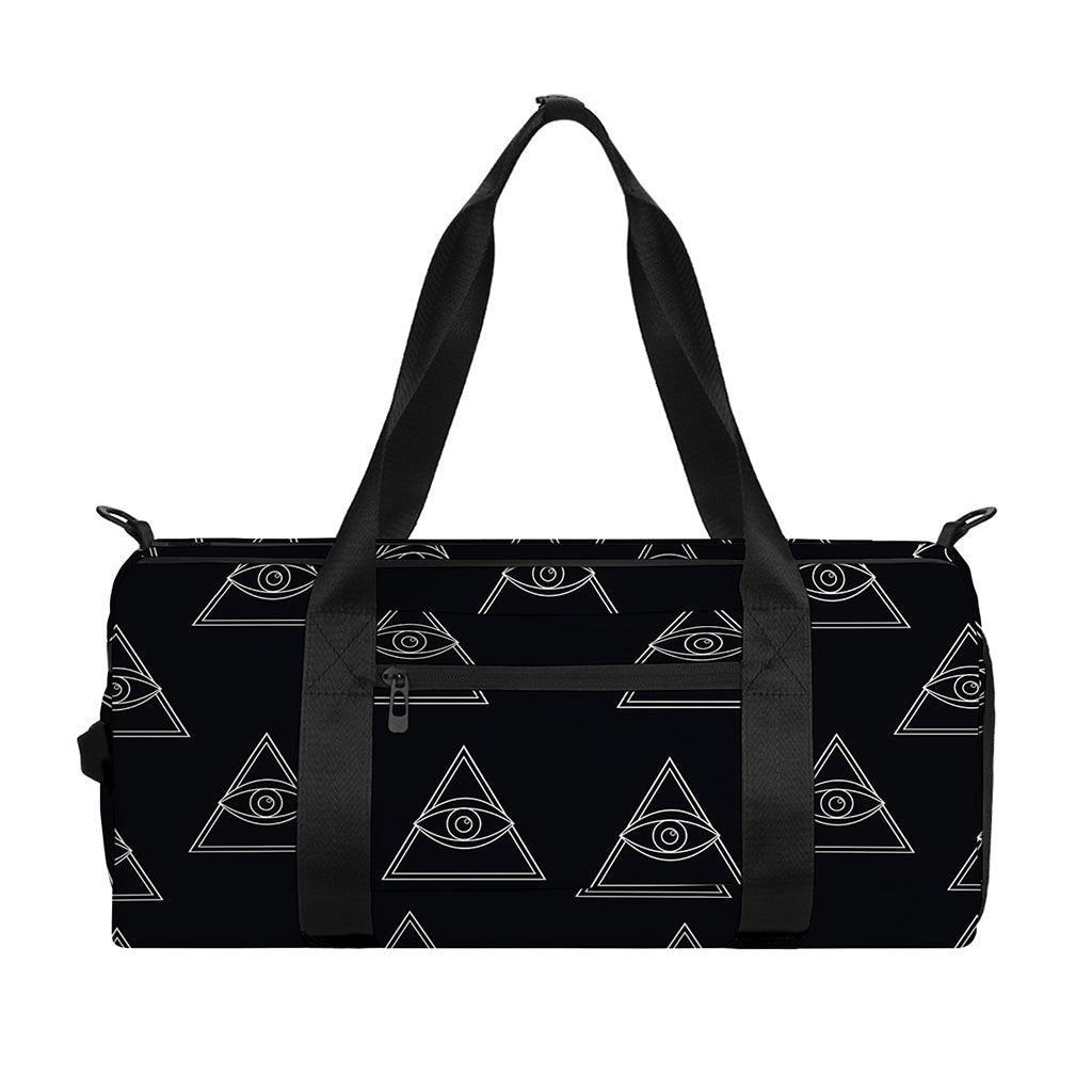 Masonic Eye Pattern Print Gym Bag