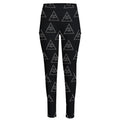 Masonic Eye Pattern Print High-Waisted Pocket Leggings