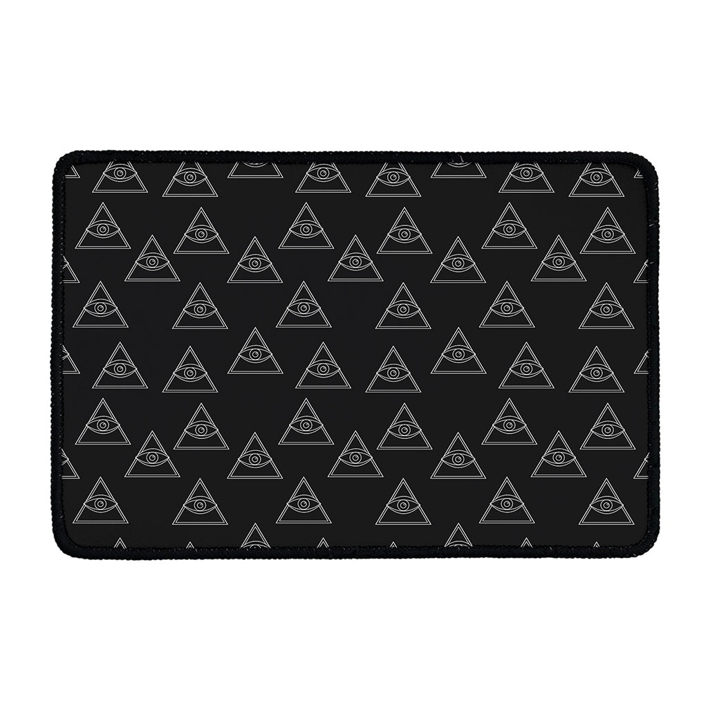 Masonic Eye Pattern Print Kitchen Mat