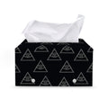 Masonic Eye Pattern Print Leather Tissue Box Cover