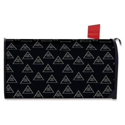 Masonic Eye Pattern Print Mailbox Cover