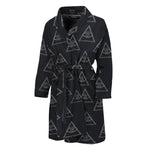 Masonic Eye Pattern Print Men's Bathrobe