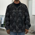 Masonic Eye Pattern Print Men's Shirt Jacket