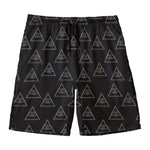 Masonic Eye Pattern Print Men's Swim Trunks